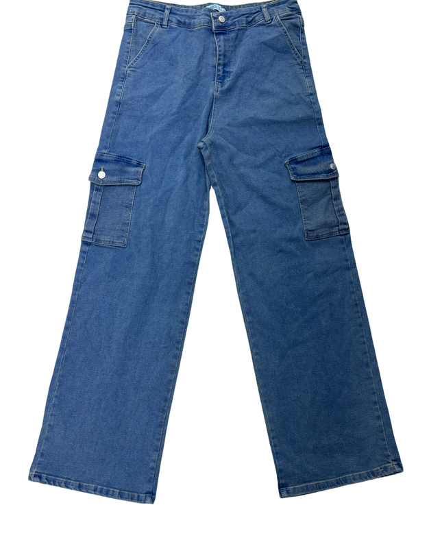 Moda Basic FK 1980 Denim Wide Leg Jeans - XL | Waist: 32