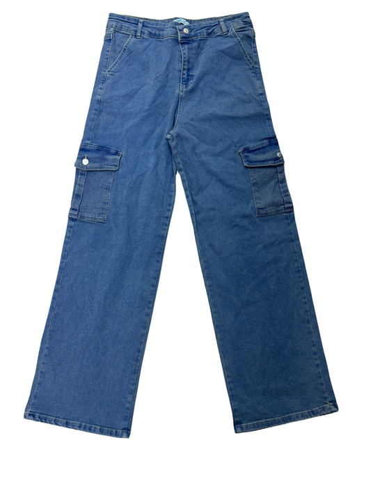 Moda Basic FK 1980 Denim Wide Leg Jeans - XL | Waist: 32