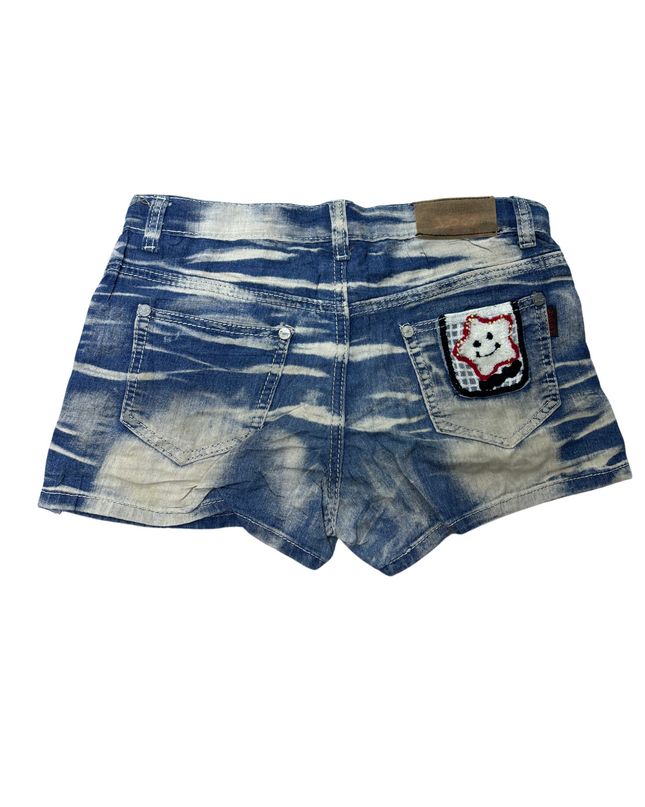 J:007 Women Denim Vintage Shorts - S | Waist: 26