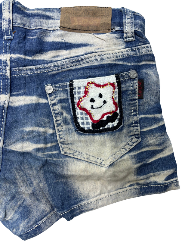 J:007 Women Denim Vintage Shorts - S | Waist: 26
