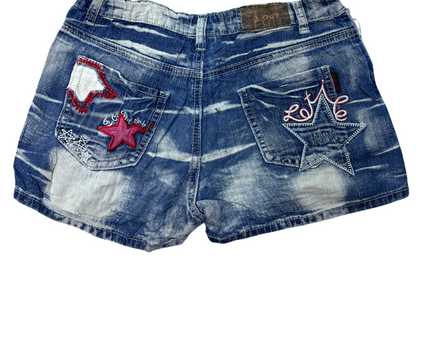 J:007 Women Denim Vintage Shorts - S | Waist: 26