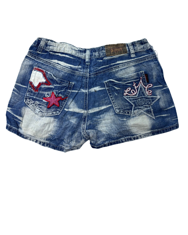 J:007 Women Denim Vintage Shorts - S | Waist: 26