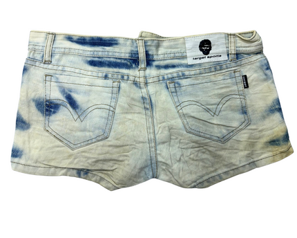 Target Women Denim Vintage Shorts - L | Waist: 30