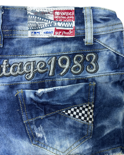 Original Vintage 1983 Women Denim Shorts - M | Waist: 28