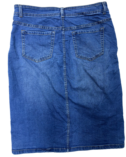 Principles - Long Denim Skirt - XL | Waist: 33