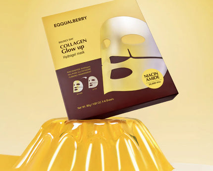 Eqqualberry Collagen Glow Up Hydrogel Mask 4PCS