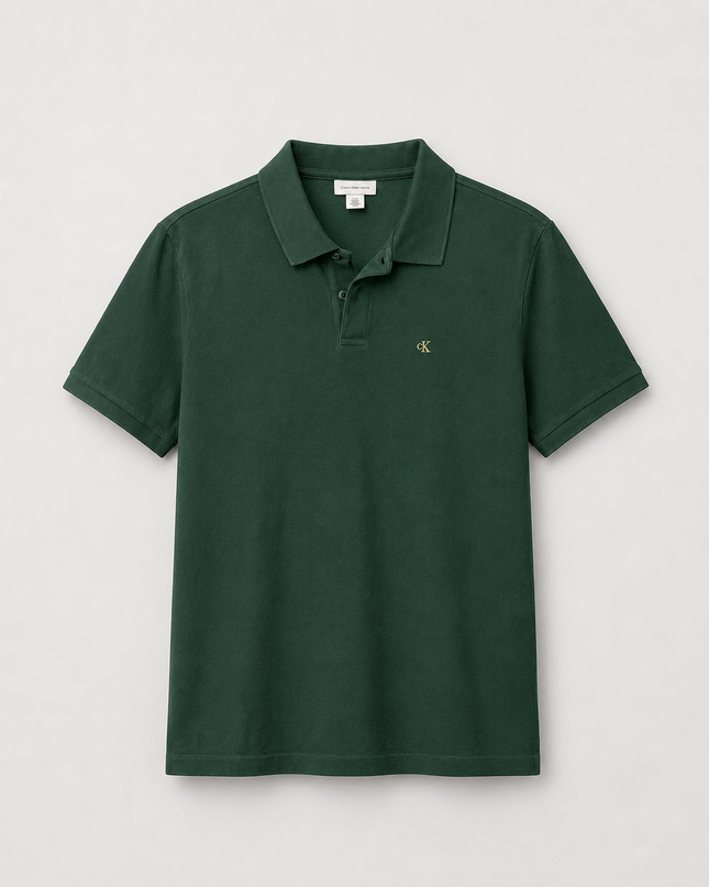 Calvin Klein Jeans Green CK Logo Polo Shirt