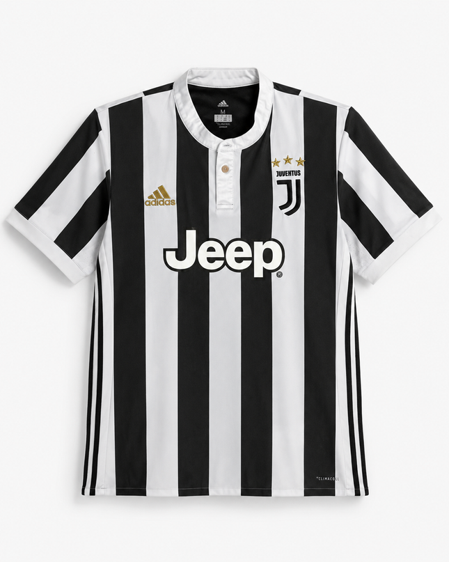 Adidas White Juventus ClimaCool Striped Jersey