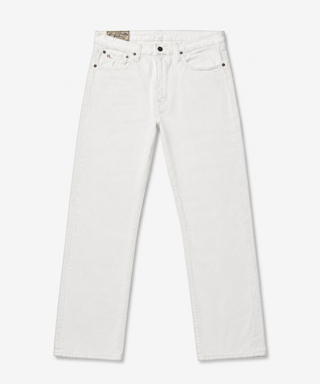 Polo Ralph Lauren White Hampton Straight Leg Jeans