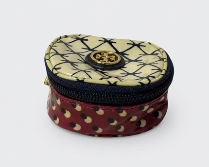 Tory Burch Multicolor Patterned Zip-Around Mini Pouch