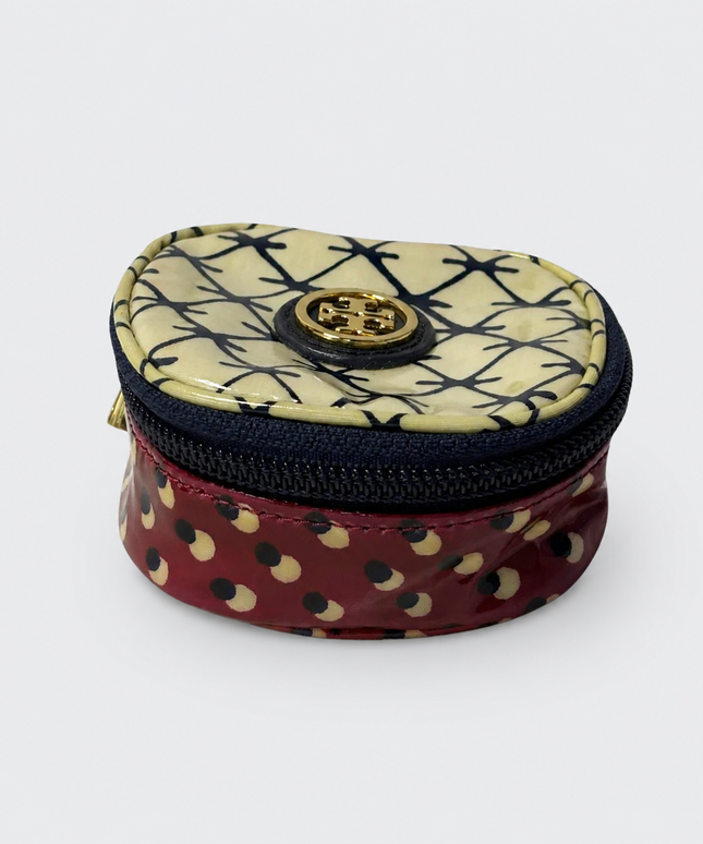 Tory Burch Multicolor Patterned Zip-Around Mini Pouch