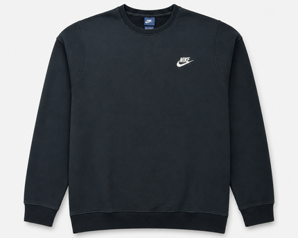 Nike Classic Black Crewneck Sweatshirt