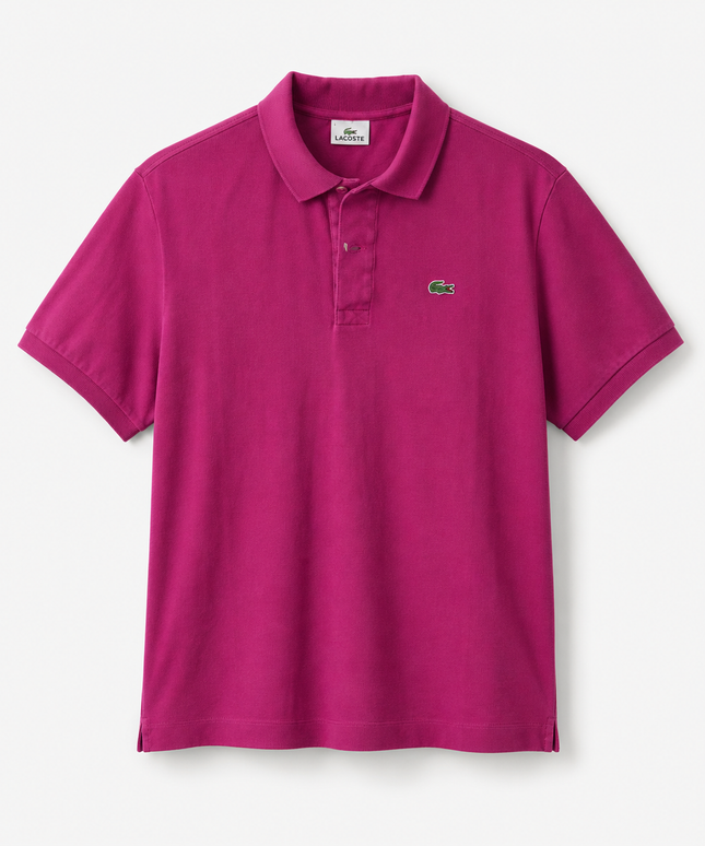 Lacoste Magenta Classic Pique Short Sleeve Polo Shirt