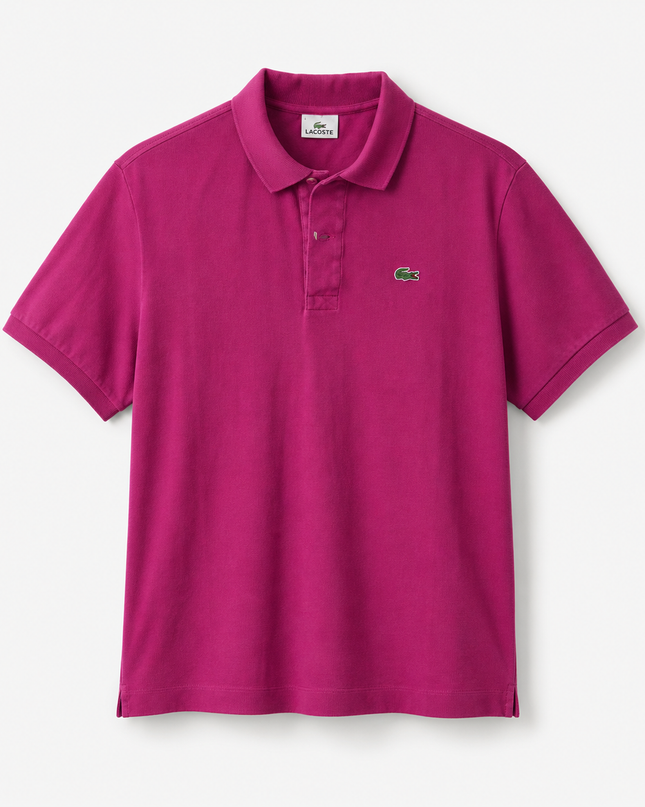 Lacoste Magenta Classic Pique Short Sleeve Polo Shirt