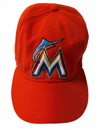 MLB Miami Marlins Orange Official On-Field Cap
