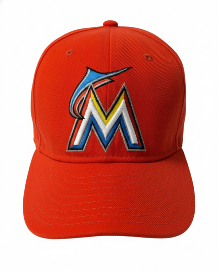 MLB Miami Marlins Orange Official On-Field Cap