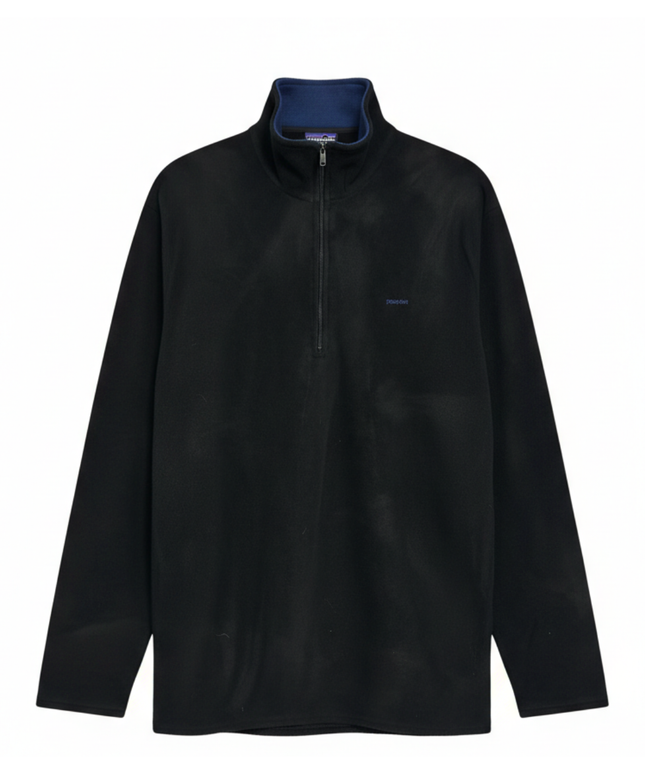 Patagonia Black Capilene 1/4 Zip Fleece Sweatshirt