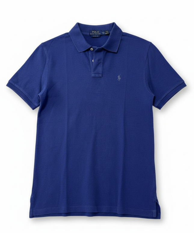 Ralph Lauren Classic Fit Royal Blue Pique Polo Shirt