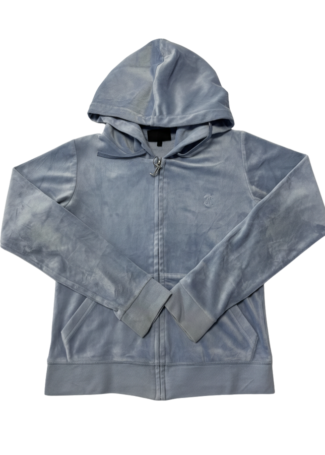 Juicy Couture Classic Velour Robertson Light Blue Hoodie