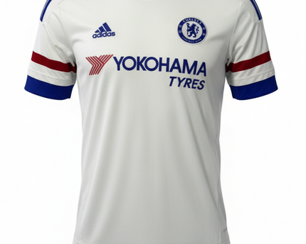 Chelsea 2015/16 Away Jersey - Adidas White Yokohama Tyres Football Kit
