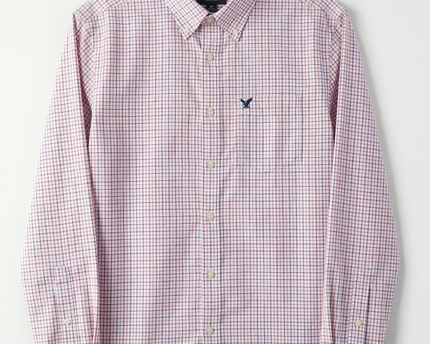 American Eagle Multicolor Plaid Classic Fit Shirt
