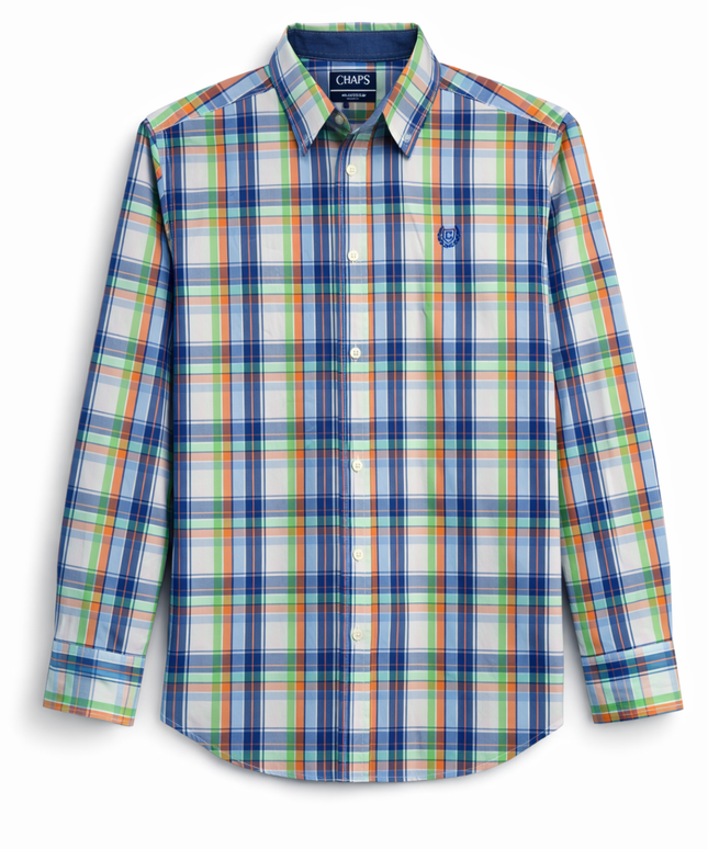 Chaps Multicolor Plaid Button-Down Shirt