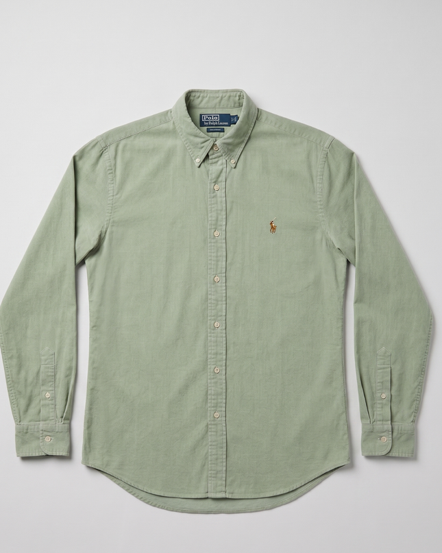 Polo by Ralph Lauren Green Slim Fit Oxford Button-Down Shirt