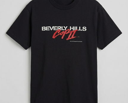 Oneita Black Beverly Hills Cop II Vintage Graphic Tee