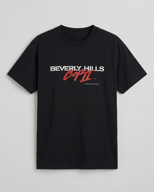 Oneita Black Beverly Hills Cop II Vintage Graphic Tee