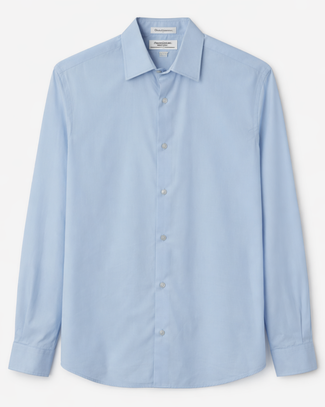 Calvin Klein Light Blue Non-Iron Classic Fit Dress Shirt