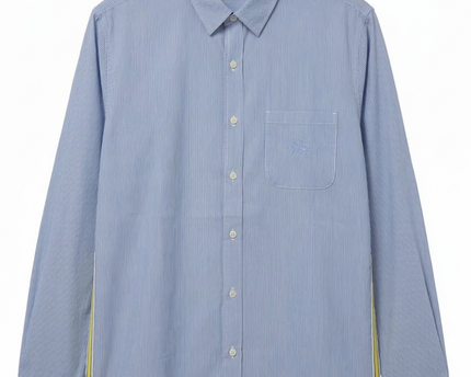 Zara Kids Blue Striped Long Sleeve Button-Down Shirt