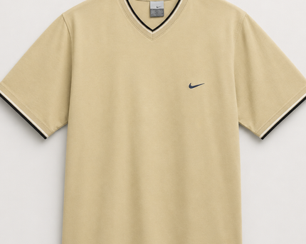 Nike Beige V-Neck T-Shirt