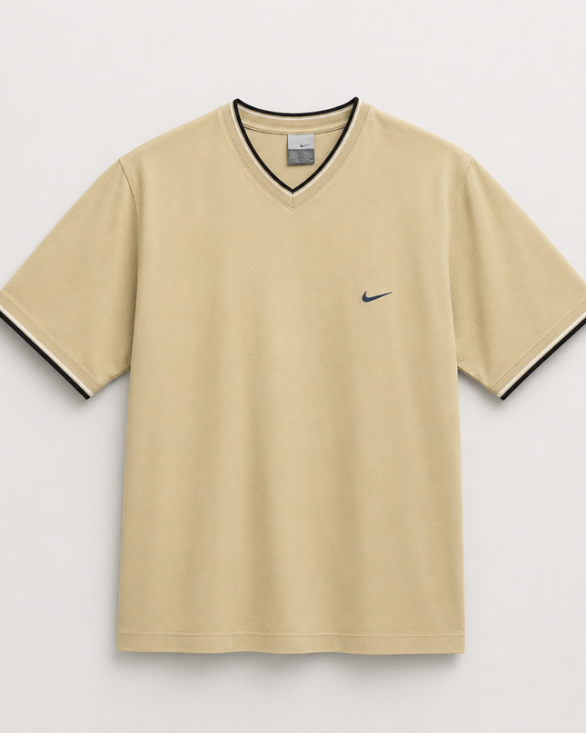 Nike Beige V-Neck T-Shirt