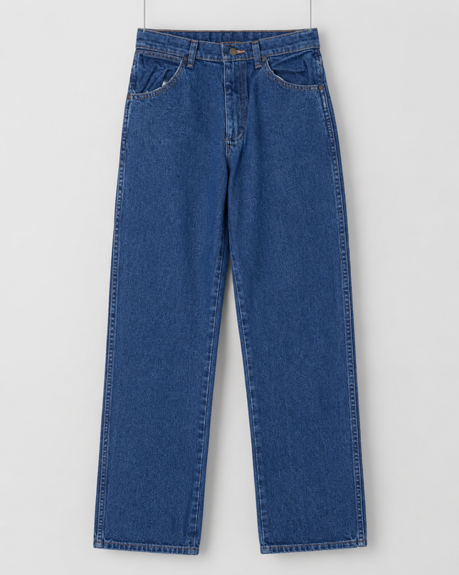 Wrangler Blue Straight Leg Cowboy Cut Jeans