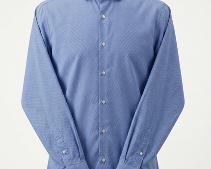 Boss Blue Regular Fit Long Sleeve Dress Shirt