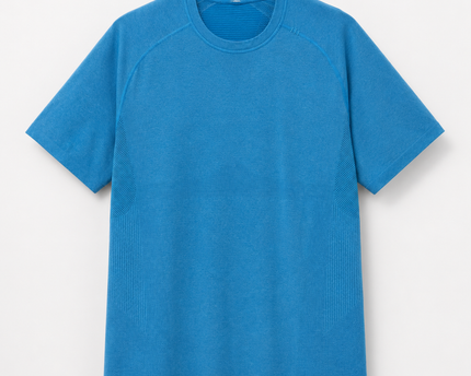 Lululemon Blue Metal Vent Tech Sports T-Shirt