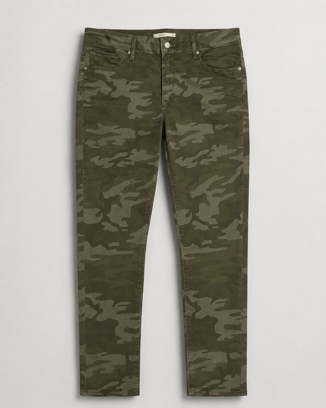 Levi's 711 Skinny Green Camouflage Jeans Women's