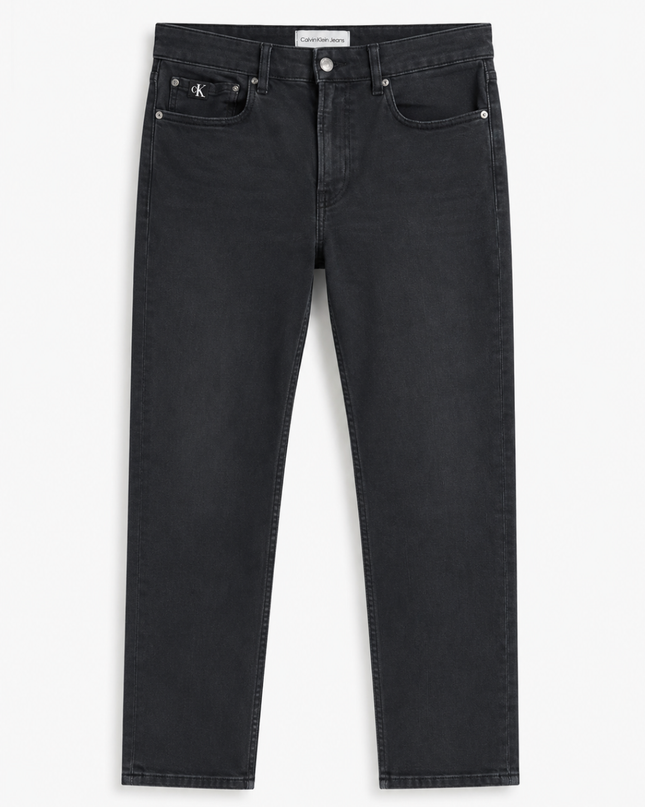 Calvin Klein Jeans Black Washed Straight Leg Jeans