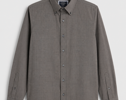 Abercrombie & Fitch Grey Check Super Slim Stretch Shirt