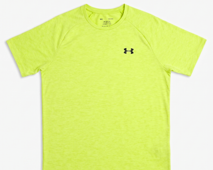 Under Armour Neon Yellow Tech Tee Sports T-Shirt