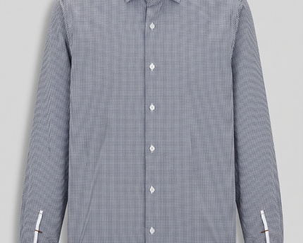 Boss Blue Regular Fit Easy Iron Men's Shirt