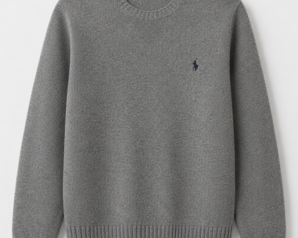 Polo Ralph Lauren Grey Crewneck Knit Sweater