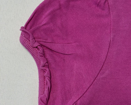 Ralph Lauren Ruffled Neck Puff Sleeve Pink T-Shirt