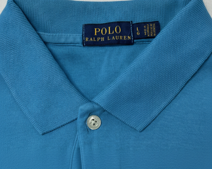 Ralph Lauren Classic Fit Embroidered Pony Blue Polo Shirt