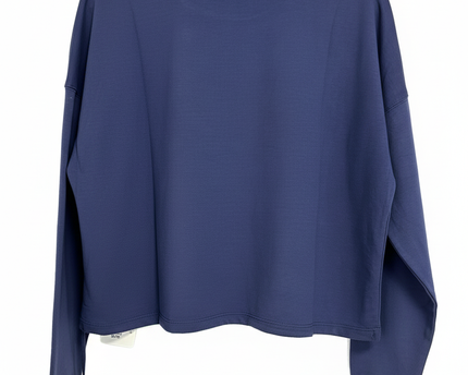 Juicy Couture Sport Embossed Logo Drawstring Navy Blue Sweatshirt