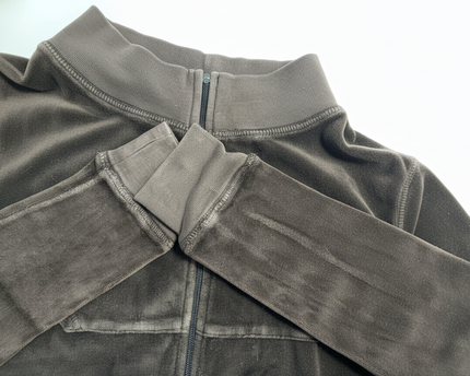 Juicy Couture Velour Full Zip Jacket Brown