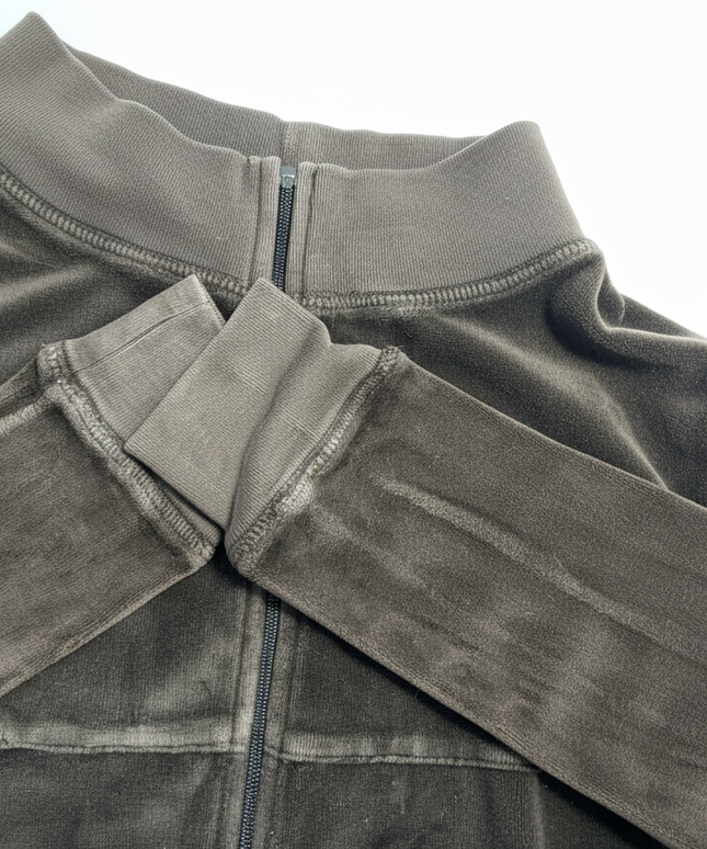Juicy Couture Velour Full Zip Jacket Brown