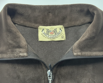 Juicy Couture Velour Full Zip Jacket Brown