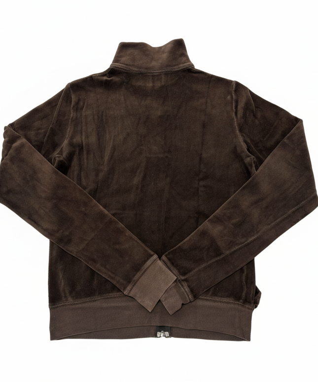 Juicy Couture Velour Full Zip Jacket Brown