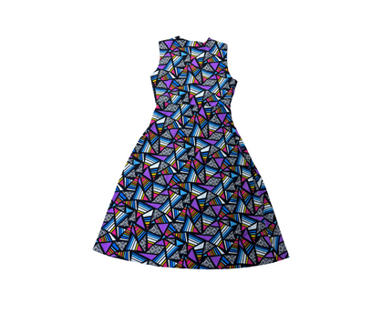 Jolie Moi Geometric Print Maxi Dress